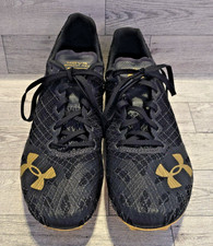Under Armour Sprint Pro 3 3022516-003 Black Gold Size 7.5 New Without Box