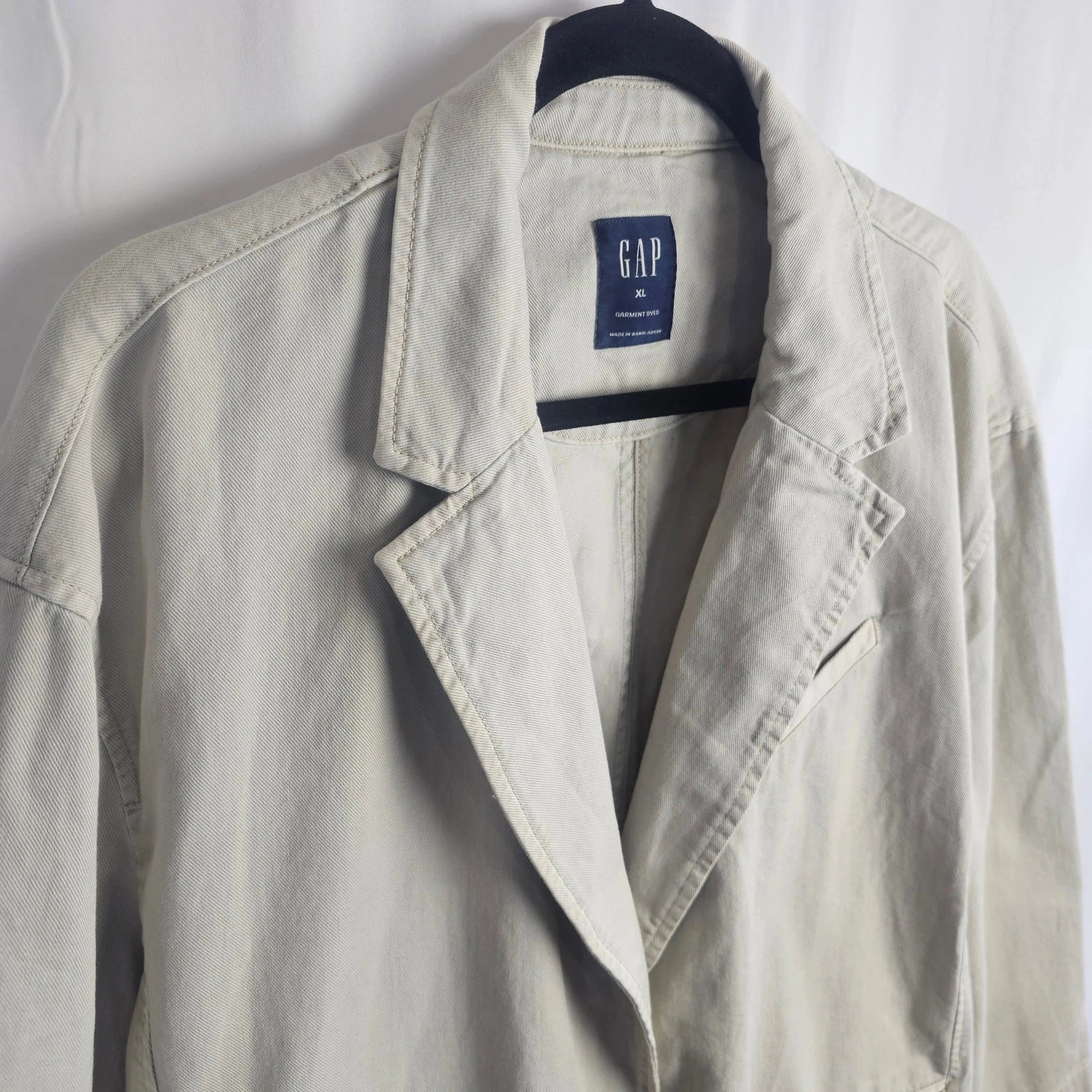 GAP Garment Dyed Chore Coat XL Minimalist Workwear Jacket Modern Elevated Casual image 2