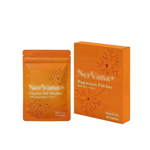 Avalaine Nervana+ Vitamin B12 Patches With Magnesium 30 Pieces Soothing Patches. - Picture 1 of 10