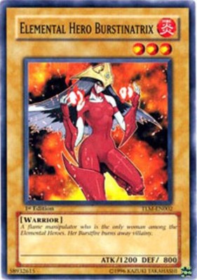 Elemental Hero Burstinatrix - TLM-EN002 - Common - 1st Edition - Near Mint