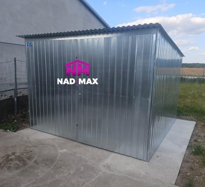 +Blechgarage 3x5m zweite Wahl in verzinkt  Lieferung&Aufbau Baucontainer Bikebox
