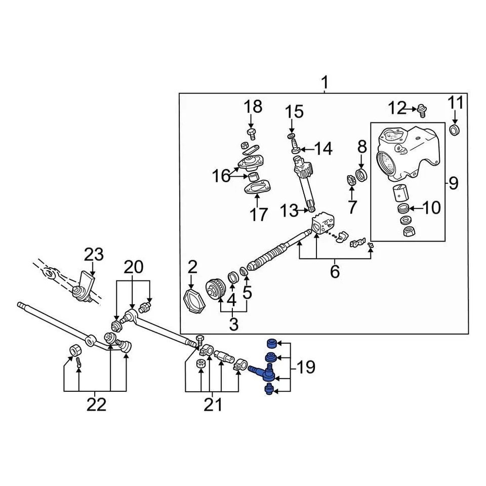 For Ford E-450 Super Duty 03-24 Ford 8C2Z3A131D Right Outer Steering Tie Rod End Foto 3 de 4