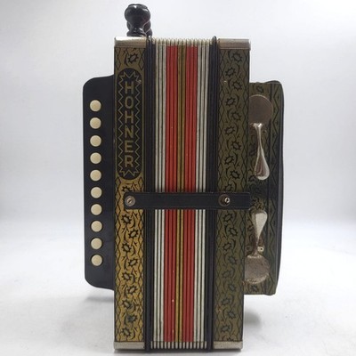 Hohner HA-113 Diatonic Accordion 1-Row Button Accordion Traditional Folk Instrum