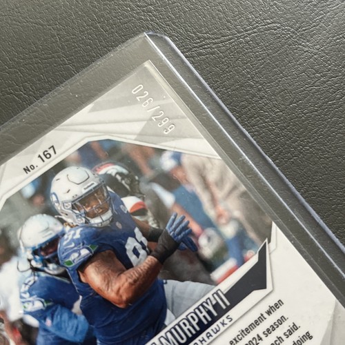 Byron Murphy Red Fade Rookie #/299 2024 Panini Phoenix Seattle Seahawks - Picture 3 of 3