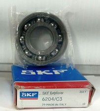 1 NEW SKF 6204/C3 20X47X14mm RADIAL DEEP GROOVE BALL BEARING NIB MAKE OFFER