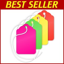 Multi-Colored Blank Tags 1.75 x 1.125 Inches - Pack of 1000