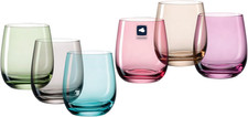 LEONARDO HOME Trinkgläser SORA (6Er Set) • Bunte Wassergläser (360 Ml) • 6 Farbe
