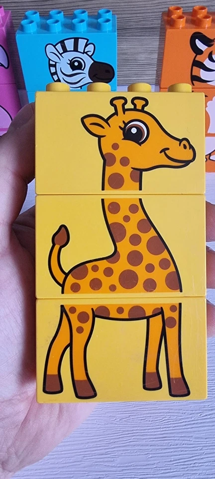 LEGO Duplo My First Fun Puzzle (10885) Animals Tiger Zebra Giraffe Flamingo Croc - Image 3 of 4