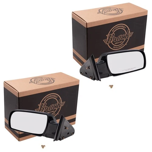 Manual Mirror fits 1988-1999 C1500 Standard Type Plastic Base Manual Fold Set