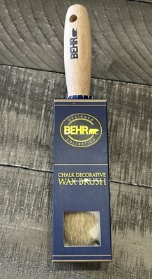 Behr Chalk Decorative Round Wax Paint Brush 1.75'' in. 1-3/4 inch,Natural Bristle