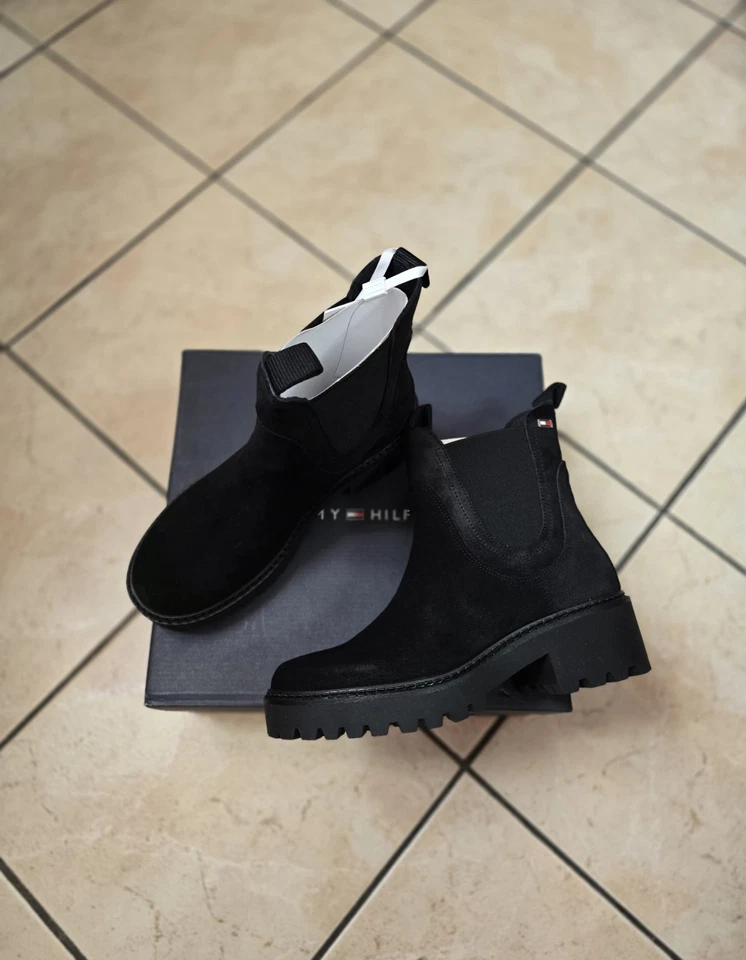 Stivali Chelsea black tommy hilfiger nuovi con etichette e scatola - Imagen 4 de 4