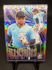 2020 Panini Donruss Optic Isan Diaz Illusions Silver Prizm Parallel