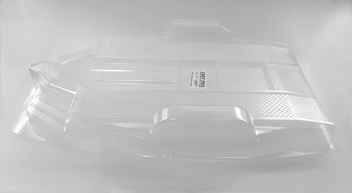 #10279T - 1/10 PARMA RC Car Truck Body 2 AXLE Vintage TRAILER .040" Clear - Image 2 of 4