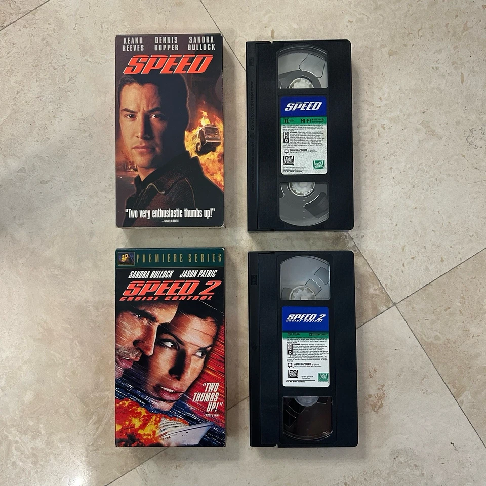 Speed 1 & 2 VHS set - Keanu Reeves - Sandra Bullock - Image 2 of 2