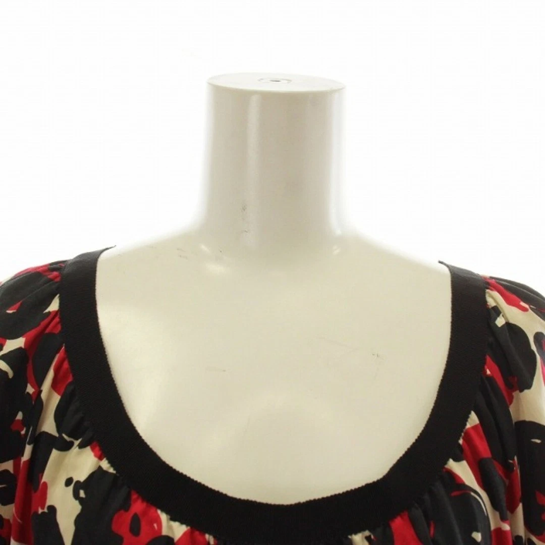 Abito Moschino economico e chic seta manica corta lunghezza ginocchio girocollo usatoe