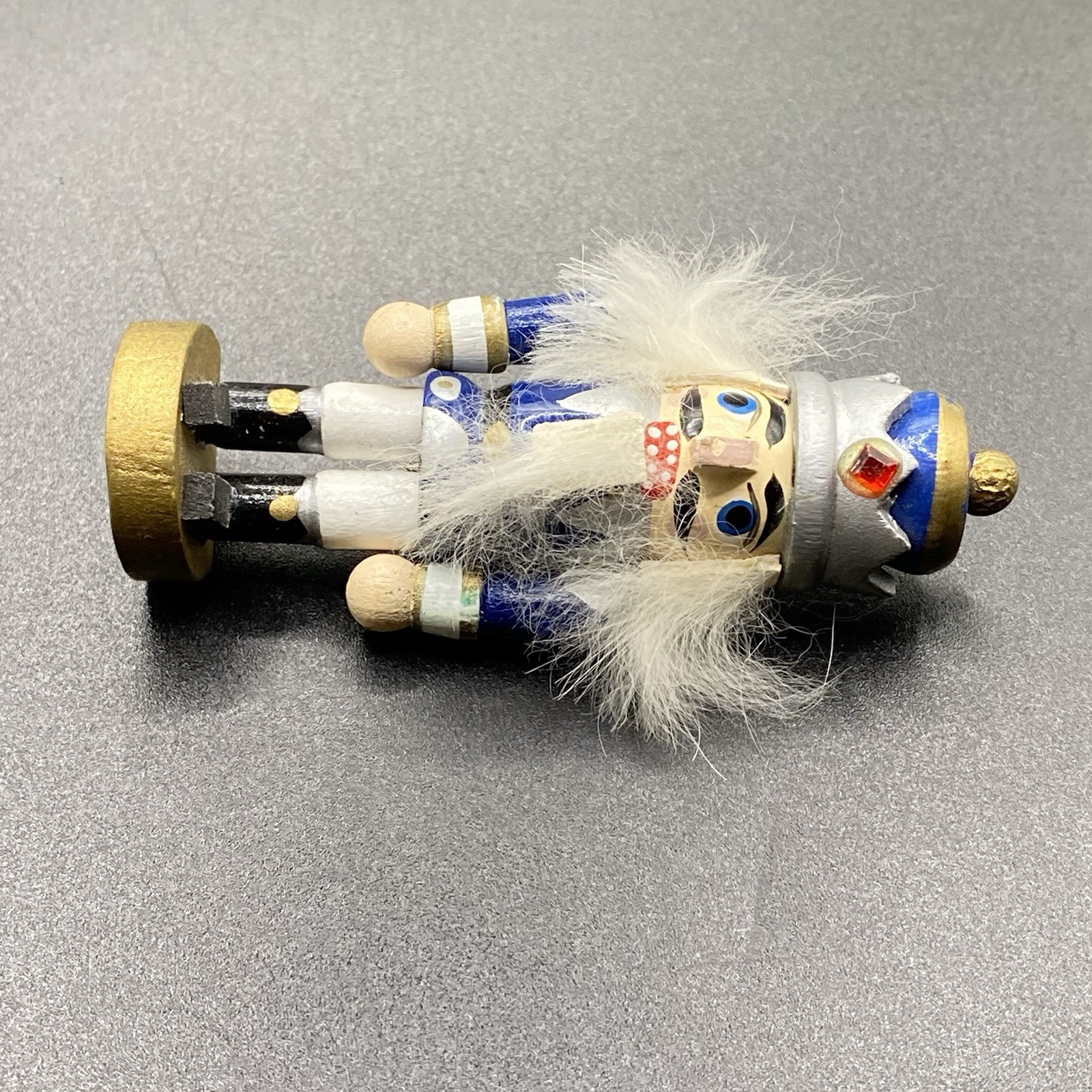 Handmade Painted Nutcracker Brooch - image 3