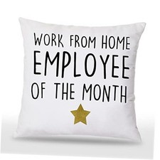 Work from Home Employee of The Month Funny Employee Appreciation 18 x White-a