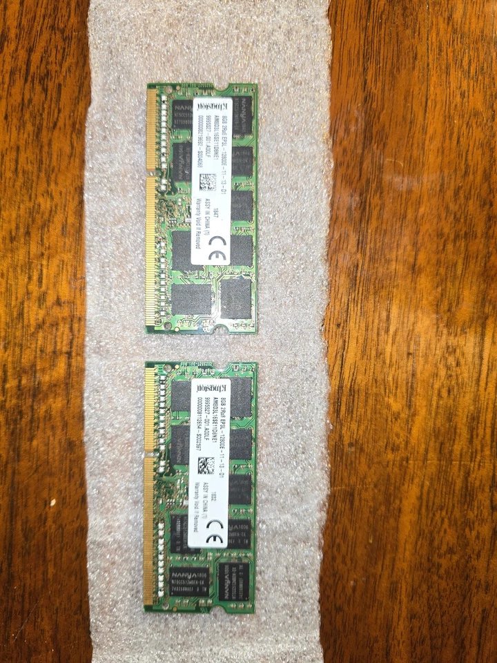 16GB two 8GB DDR3 1600 ECC SODIMM Kingston AM8D3L16SE11D8NE1 Server Memory RAM - Image 3 of 4