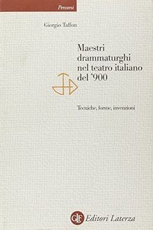 Maestri drammaturghi nel teatro italiano del 900. Tecni... | Buch | Zustand gut