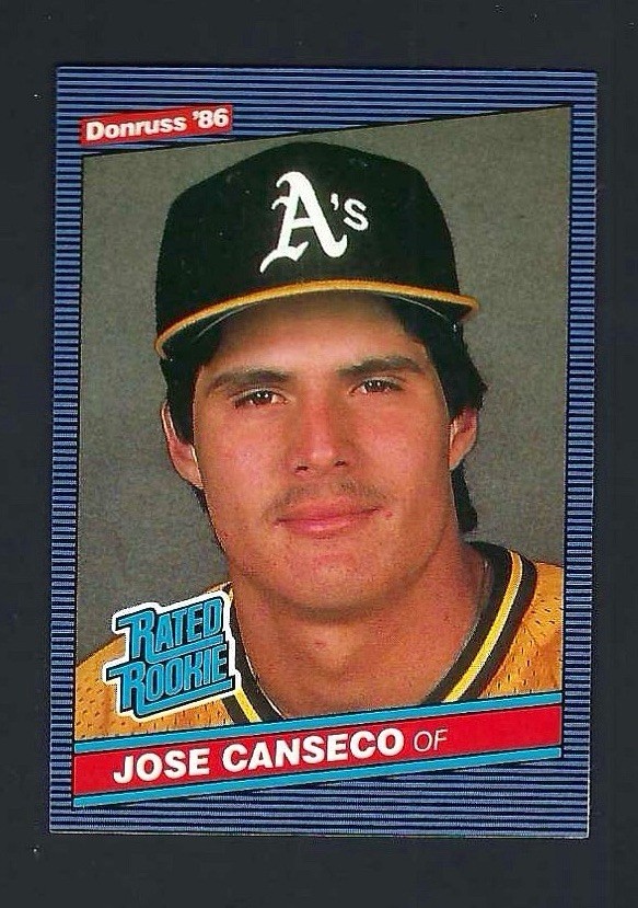 1986 Donruss - Rated Rookie Jose Canseco #39 (RC) - Centered