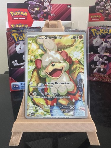 Pokémon TCG Hisuian Growlithe Twilight Masquerade 181/167 Illustration Rare Karte