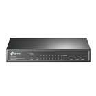 TP-Link 9-portowy przełącznik biurkowy 8 portów PoE+ 10/100Mbit/s niezarządzalny metal czarny