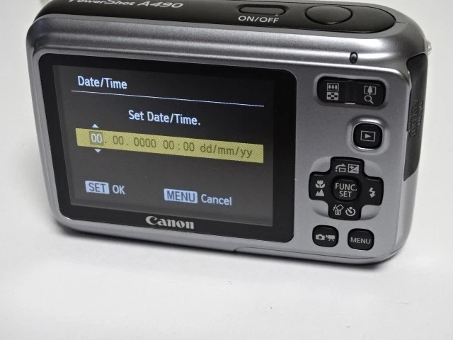 Canon PowerShot A490 10.0MP Compact Digital Camera Silber Getestet - mit OVP - Bild 2 von 4