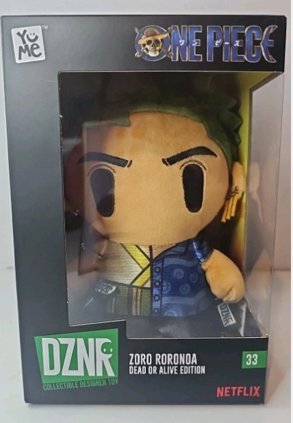 YuMe DZNR One Piece ZORO RORONOA Dead OR Alive Edition 33 Plush Figure NEW