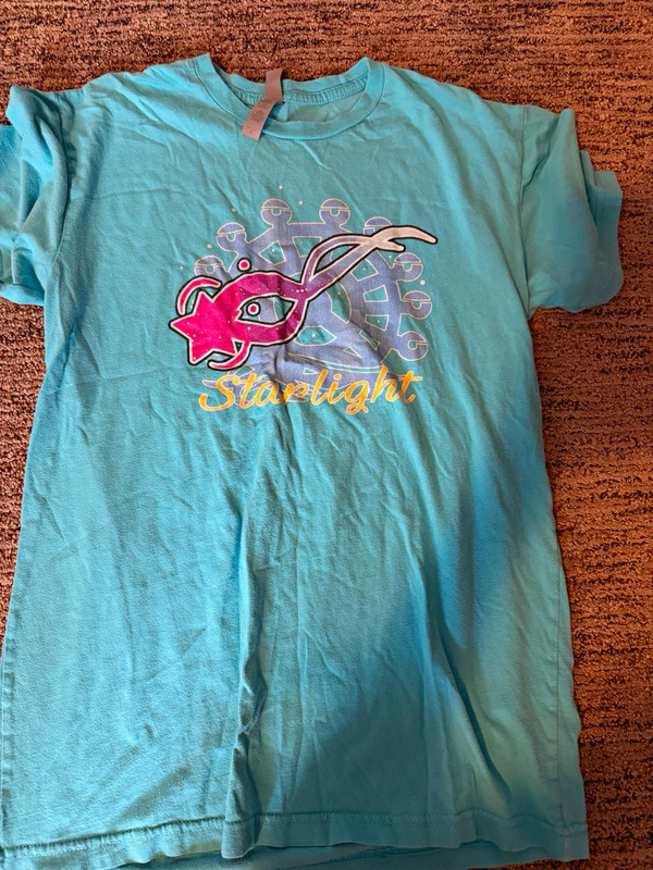 RARE old aphmau starlight t-shirt merch in teal color size small