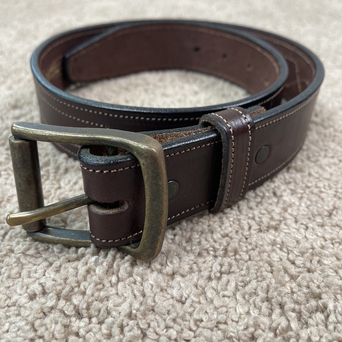 Tory English Bridle Leather Belt Womens 26 Brown Equestrian  display picture 2