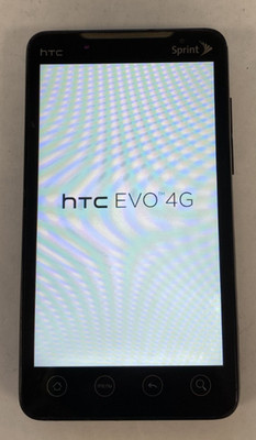 HTC EVO 4G Sprint PCS BLACK Google Android Smartphone Bluetooth 0504-07T