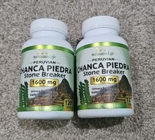 X2 Lot- Chanca Piedra 1600 mg 120 Tablets Each -Peruvian material Stone Breaker