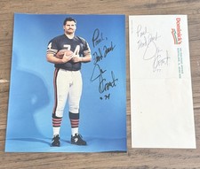 Bob Golic Signed 8x10 Photo + Autograph Note Chicago Bears NFL Lot