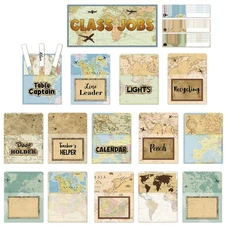75 PCS Classroom Jobs Chart Teacher's Helpers Bulletin Board Name Tags