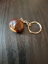 Lucky Buckeye Nut Keychain