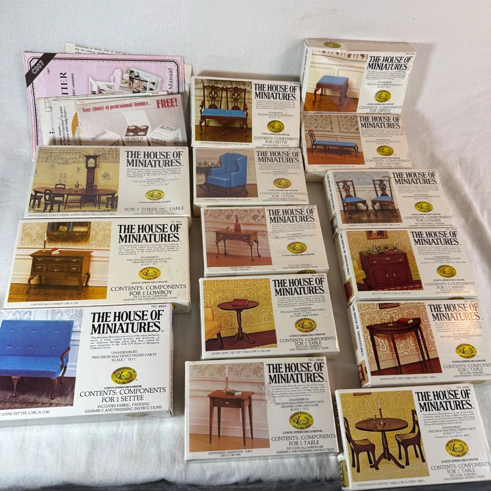 Vintage House Of Miniatures 1970s XACTO Collectors Series LOT OF 14 UNUSED PACKS - Image 2 of 4