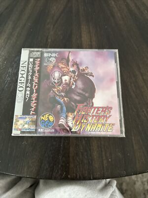 Brand New Factory Sealed NEOGEO NEO GEO CD Game Fighters History Dynamite 