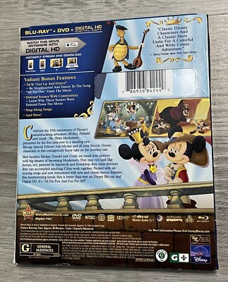 Disney The Three Musketeers (10th Anniversary) (Blu-ray, DVD