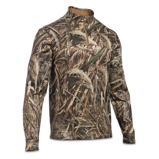 Under Armour Mens Storm Icon Camo 1/4 Zip Jacket Realtree Max 5 Saddle Medium for sale online | eBay