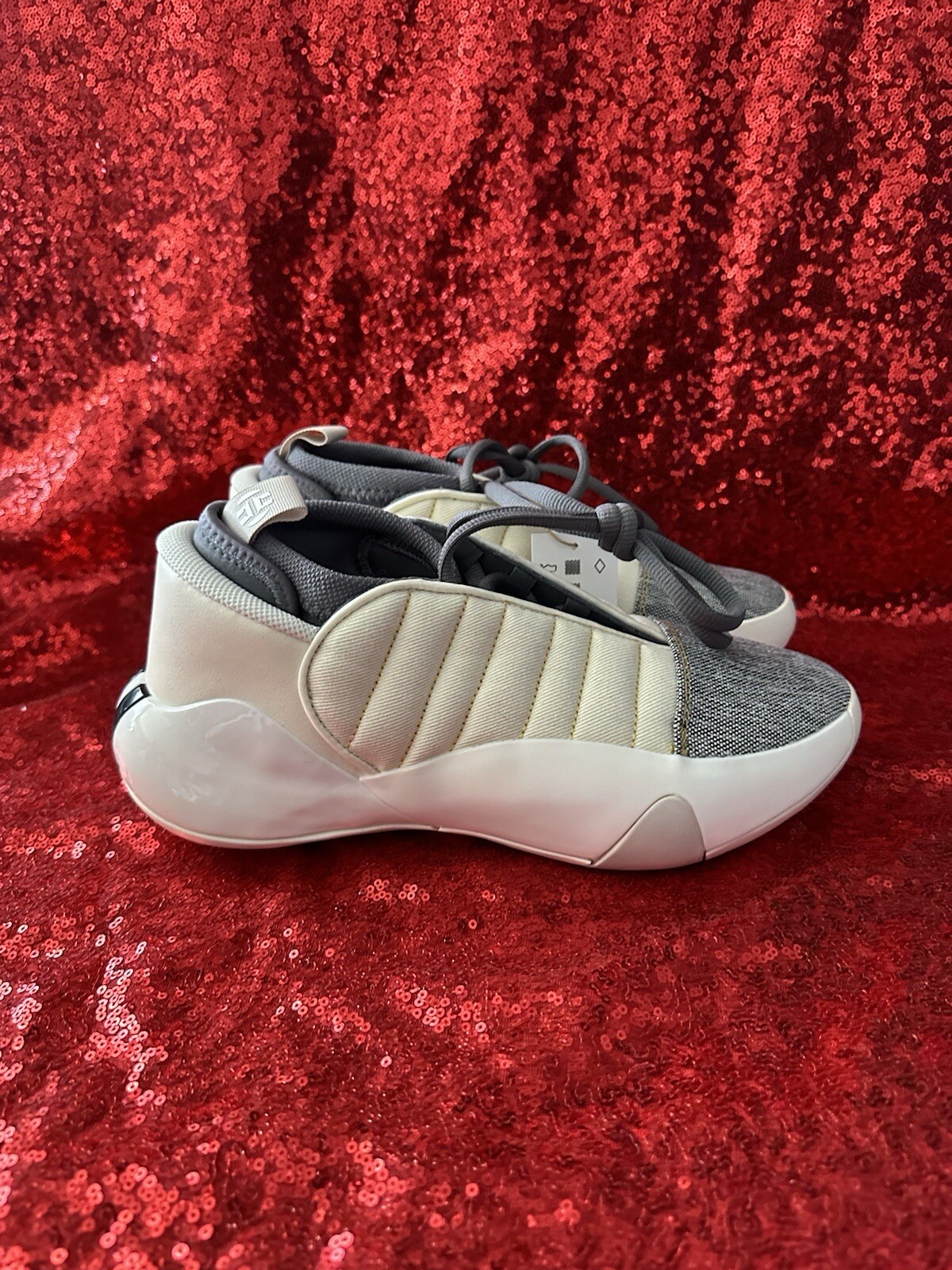 ADIDAS Harden Vol. 7 Basketball Shoes Mens Size 7.5 Mid Cream Carbon