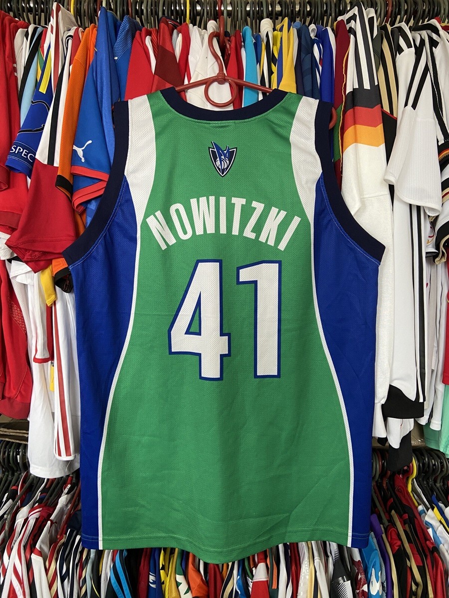 DALLAS MAVERICKS NBA BASKETBALL SHIRT JERSEY CHAMPION #41 DIRK