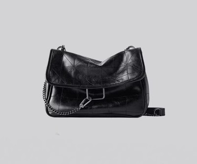 ZARA Shoulder Messenger Bag, Leisure Bag, Commuter Bag, Envelope Bag, Black.