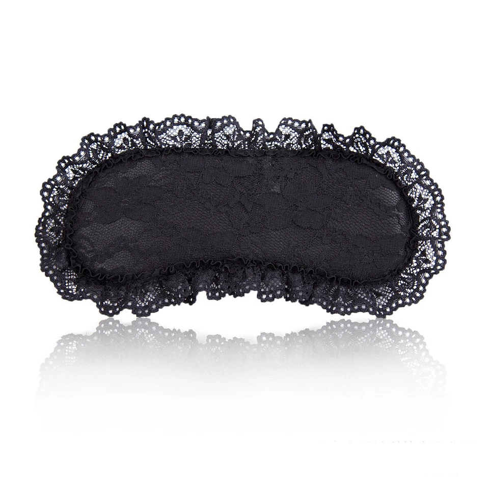 Lace Sponge Eye Mask Sleep Blindfold Masquerade Nightwear Fancy Costume Game - Image 2 of 3