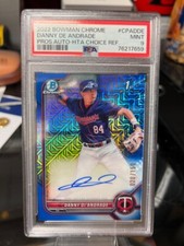 Danny De Andrade 2022 1st Bowman Blue HTA Choice Auto/150 PSA 9 (QUC018164)
