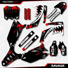 Black Red Savage Racing Camo Graphics kit fits Honda Crf250 10-13 Crf 250 Decal