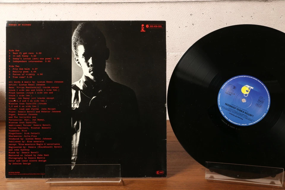 Linton Kwesi Johnson FORCES OF VICTORY Vinyl LP, Reggae Dub, Island 200 459 VG+! - Bild 2 von 4