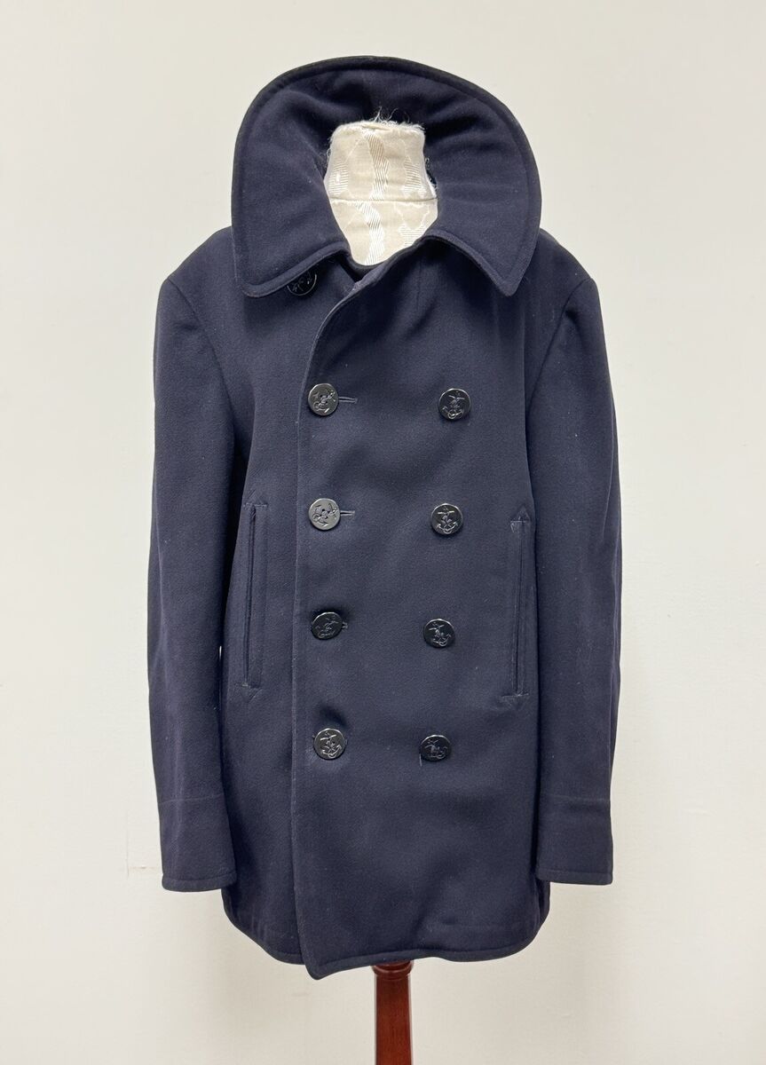 Vintage US Navy Pea Coat 1940s USN 10 Buttons M/L | eBay Vintage US Navy Pea Coat 1940s USN 10 Buttons M/L | eBay