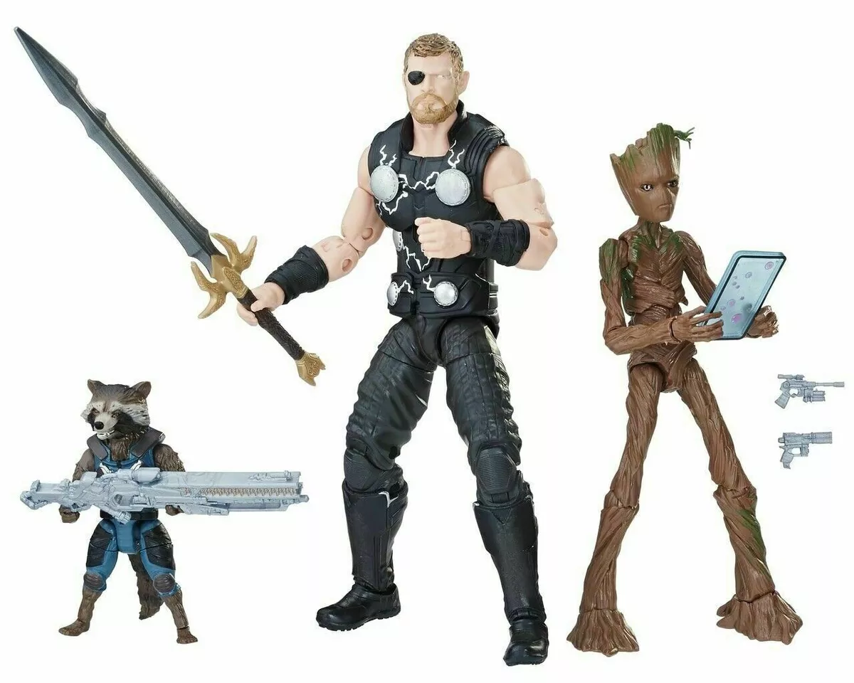 Avengers Infinity War Marvel Legends Thor Rocket Raccoon and