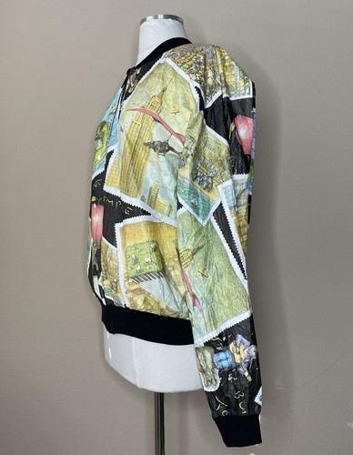 Vintage Wearin New York Map bomber jacket - Picture 2 of 6