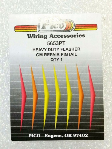PICO Wiring Accessories 5653PT HD Flasher GM Repair Pigtail Auto Electrical NOS - Picture 2 of 7